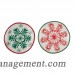 Floor 9 Snowflake Bread and Butter Plate Set FFLL1676